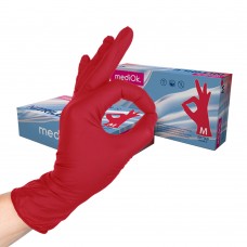 Перчатки нитриловые «MediOk» красные