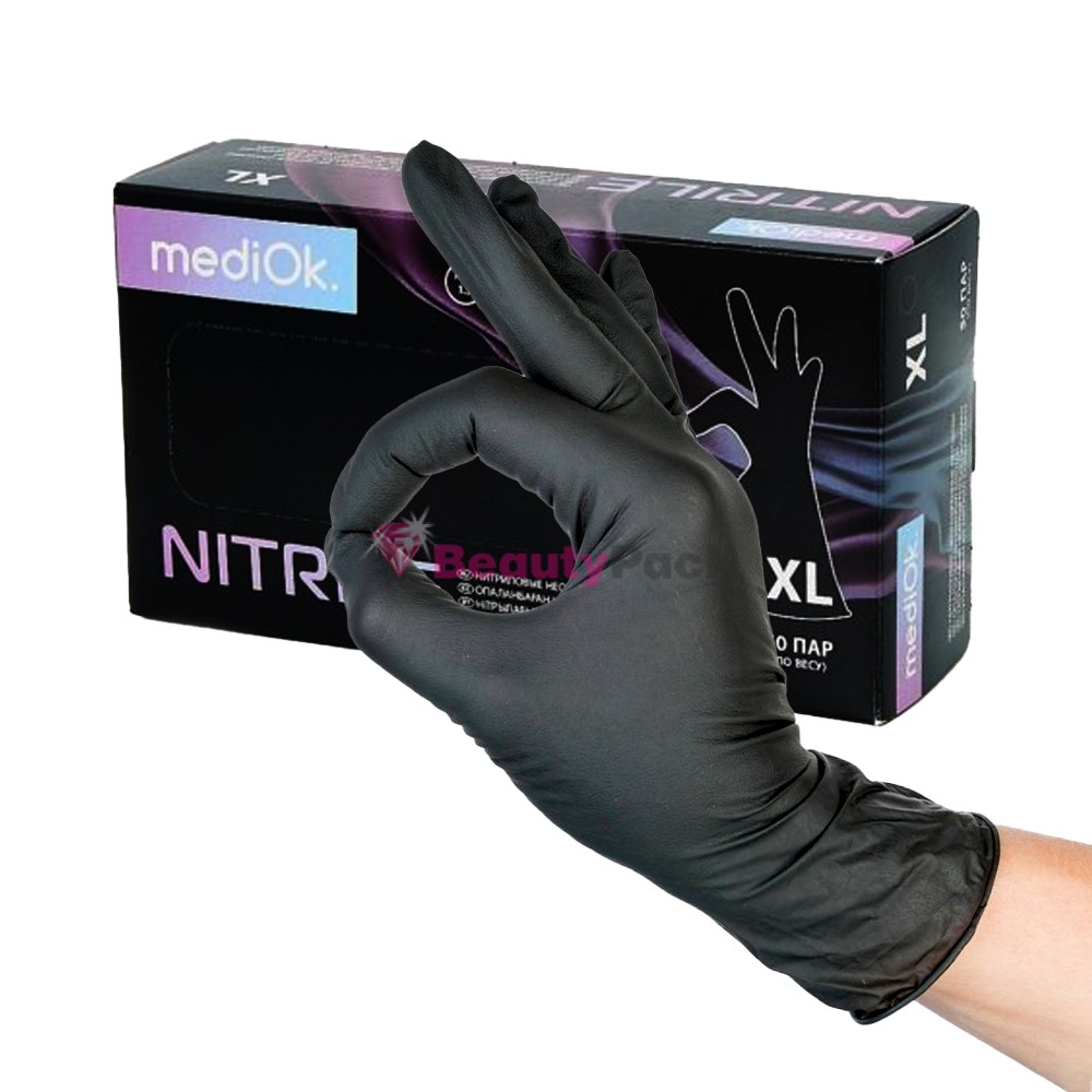 Перчатки нитриловые «MediOk» «Black+»